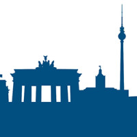 Berlin Skyline Banner grün